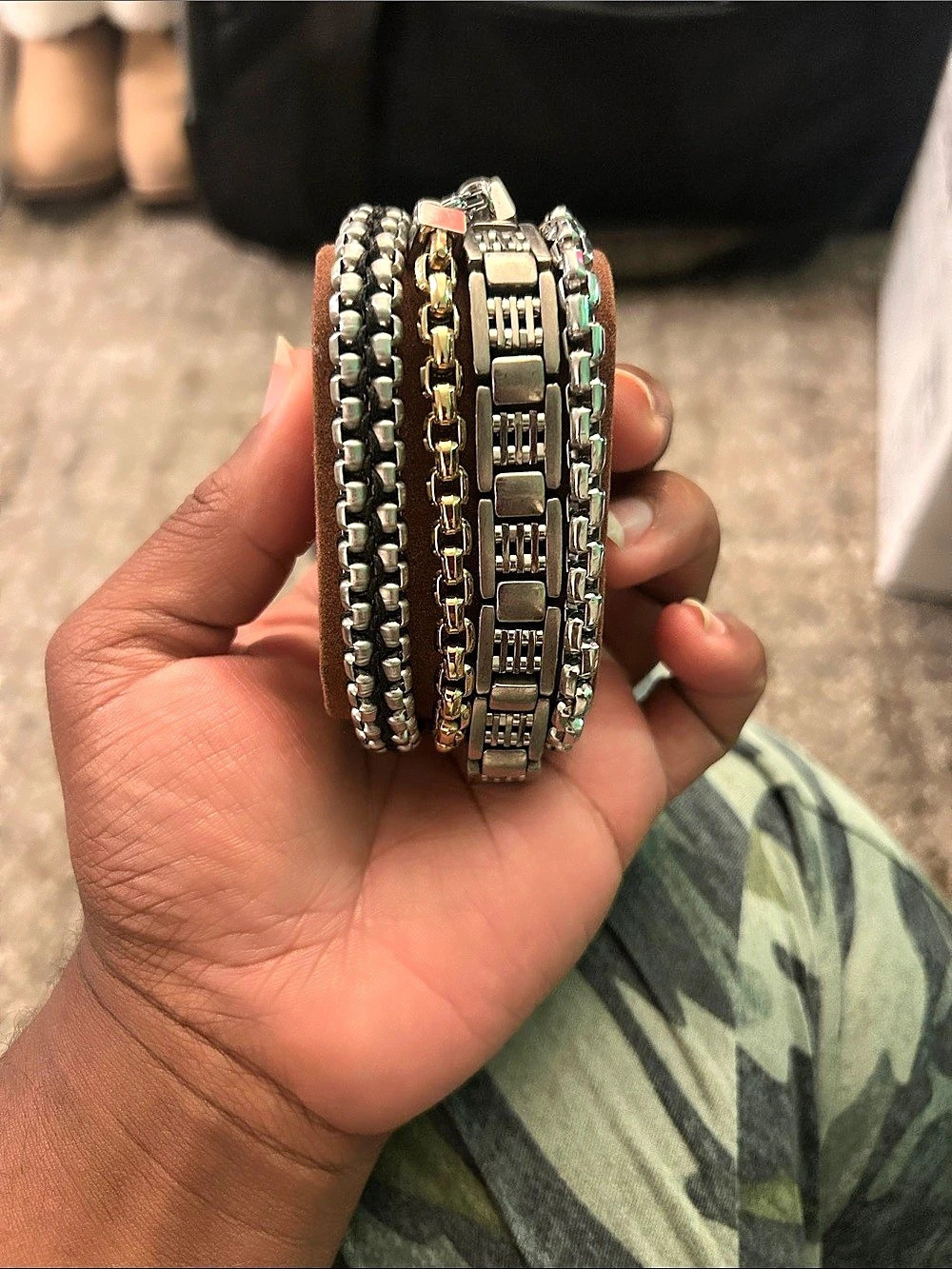 Mixed Metal Bracelet Stack